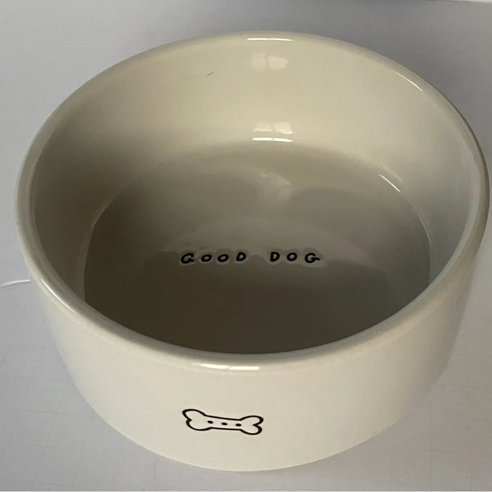 Dog Bowl Stoneware Ceramic 6